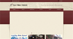 Desktop Screenshot of galtbiblechurch.org